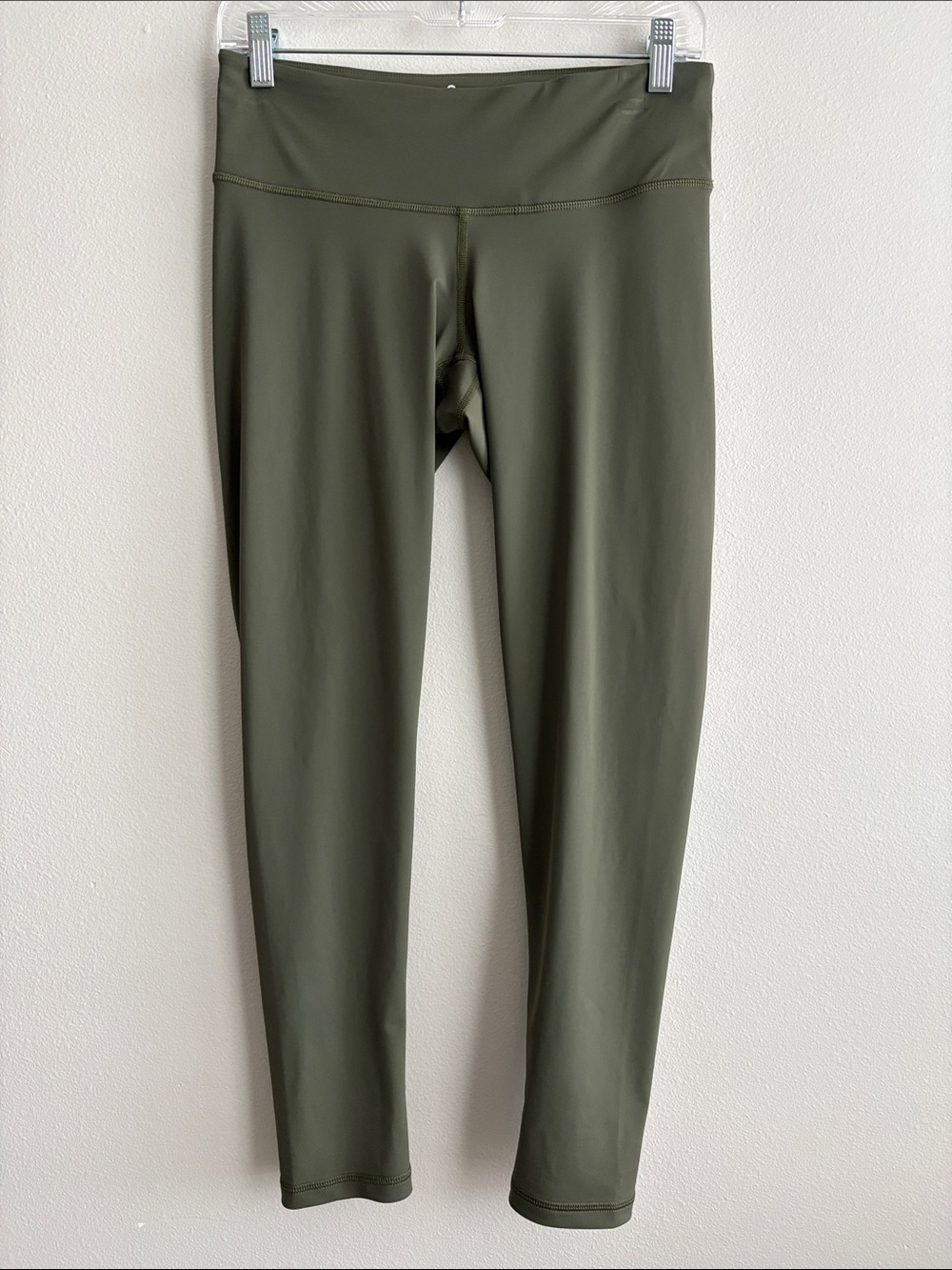 High-Rise Olive Green Performance Leggings